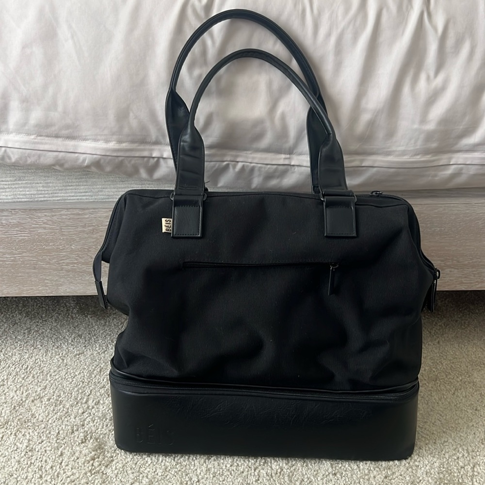 BEIS Mini Weekender Tote (Black)